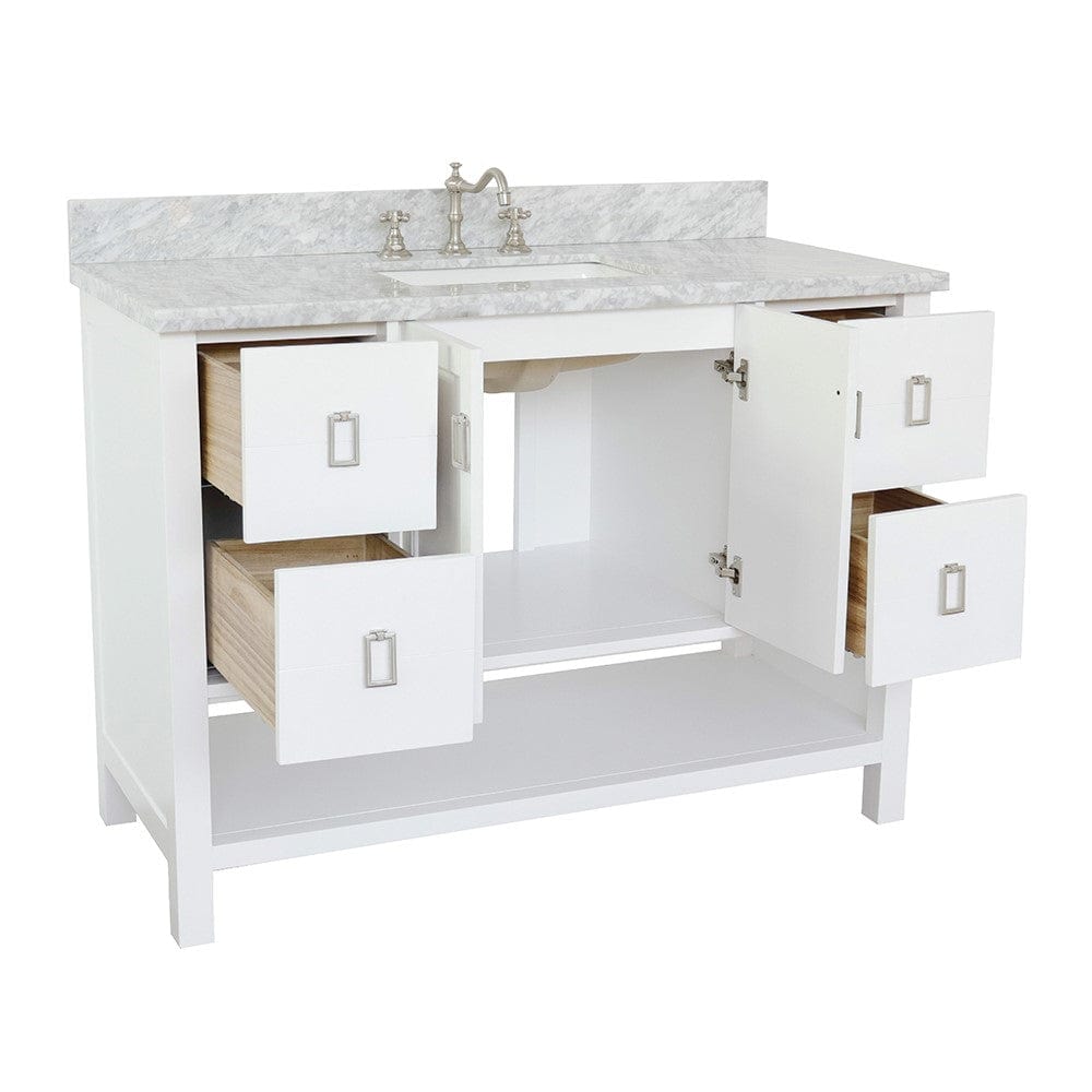 Bellaterra 49" Single Vanity in White Finish