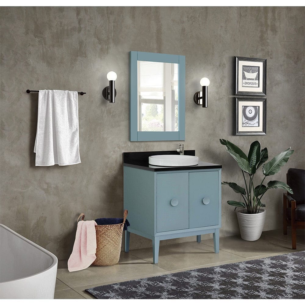 Bellaterra 31" Single Vanity in Aqua Blue Finish