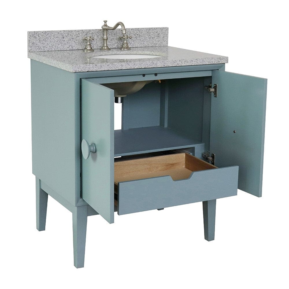 Bellaterra 31" Single Vanity in Aqua Blue Finish