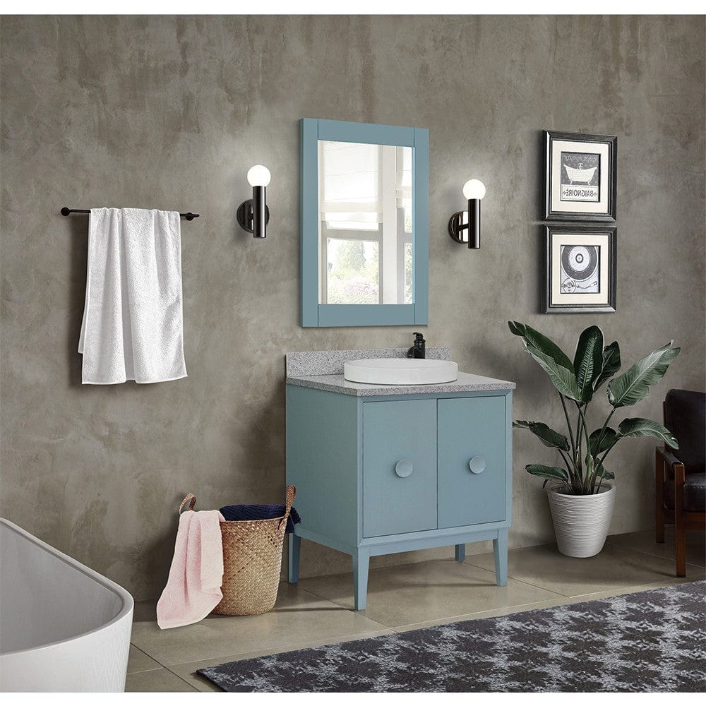 Bellaterra 31" Single Vanity in Aqua Blue Finish