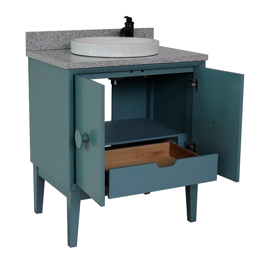 Bellaterra 31" Single Vanity in Aqua Blue Finish