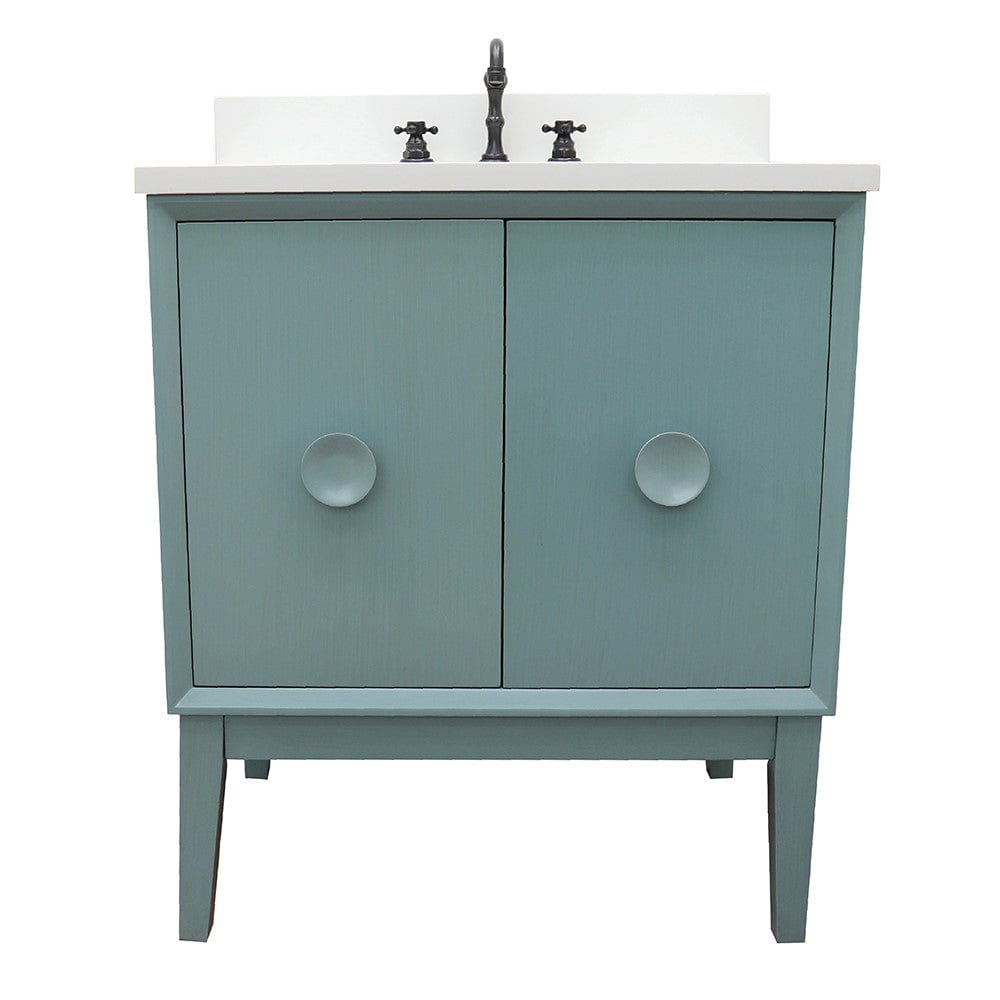 Bellaterra 31" Single Vanity in Aqua Blue Finish