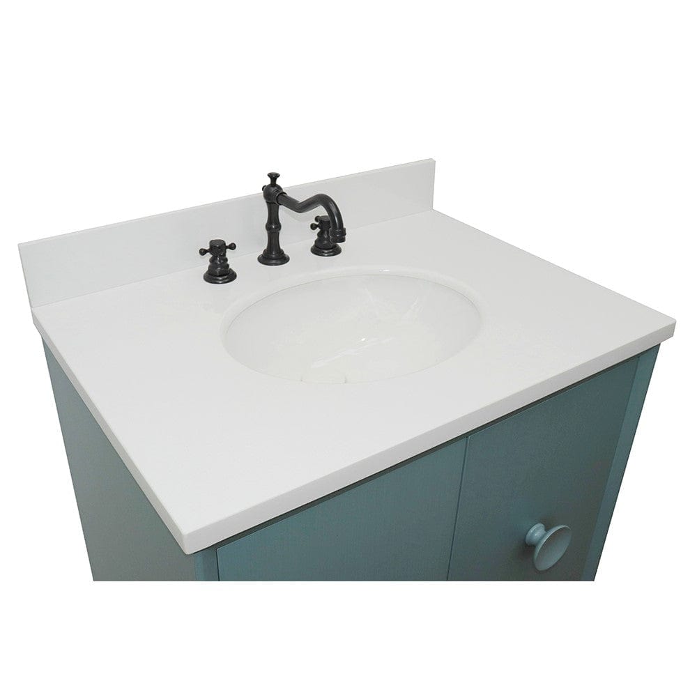 Bellaterra 31" Single Vanity in Aqua Blue Finish