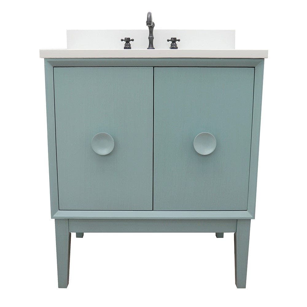 Bellaterra 31" Single Vanity in Aqua Blue Finish