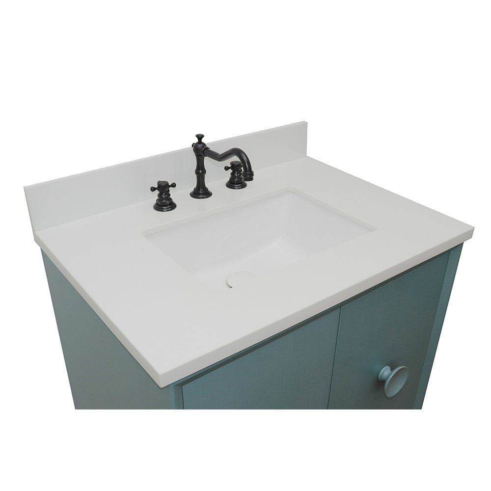 Bellaterra 31" Single Vanity in Aqua Blue Finish