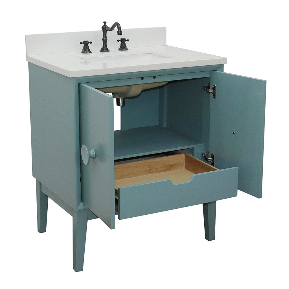 Bellaterra 31" Single Vanity in Aqua Blue Finish