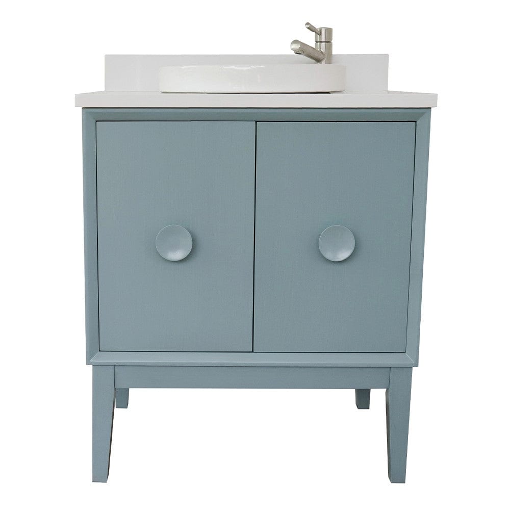 Bellaterra 31" Single Vanity in Aqua Blue Finish