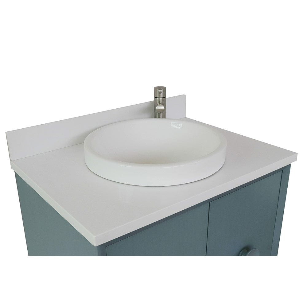 Bellaterra 31" Single Vanity in Aqua Blue Finish