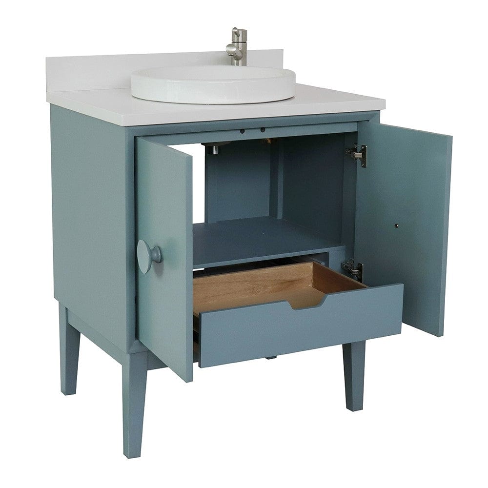 Bellaterra 31" Single Vanity in Aqua Blue Finish