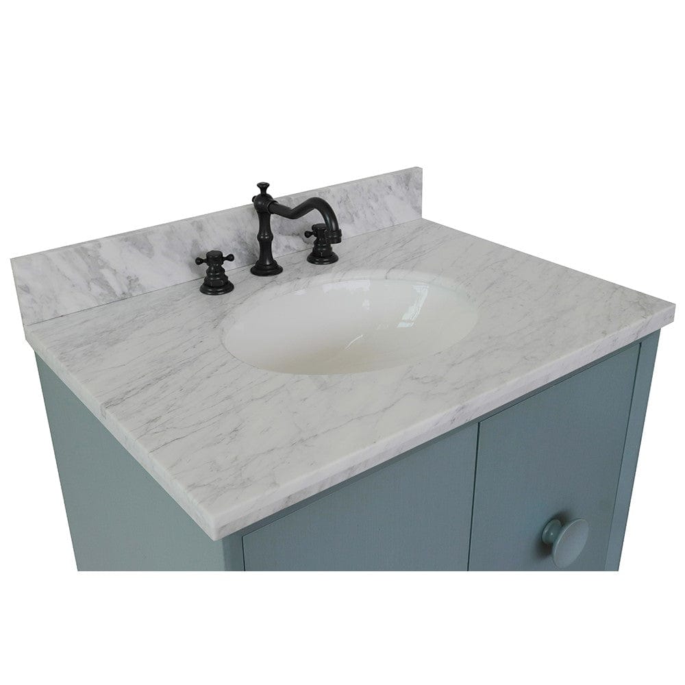 Bellaterra 31" Single Vanity in Aqua Blue Finish