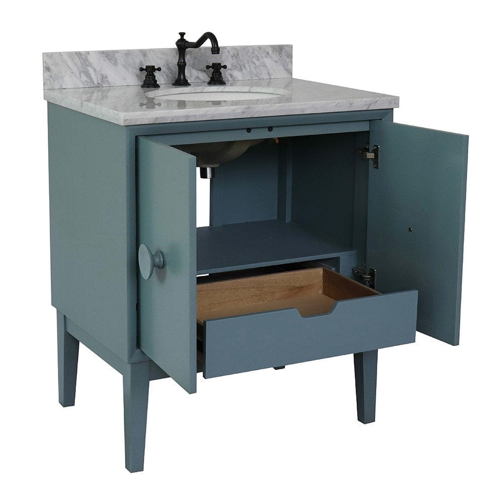 Bellaterra 31" Single Vanity in Aqua Blue Finish