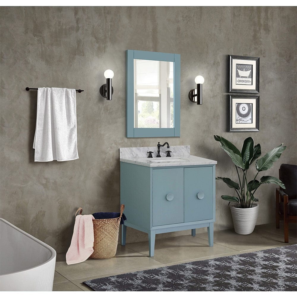 Bellaterra 31" Single Vanity in Aqua Blue Finish