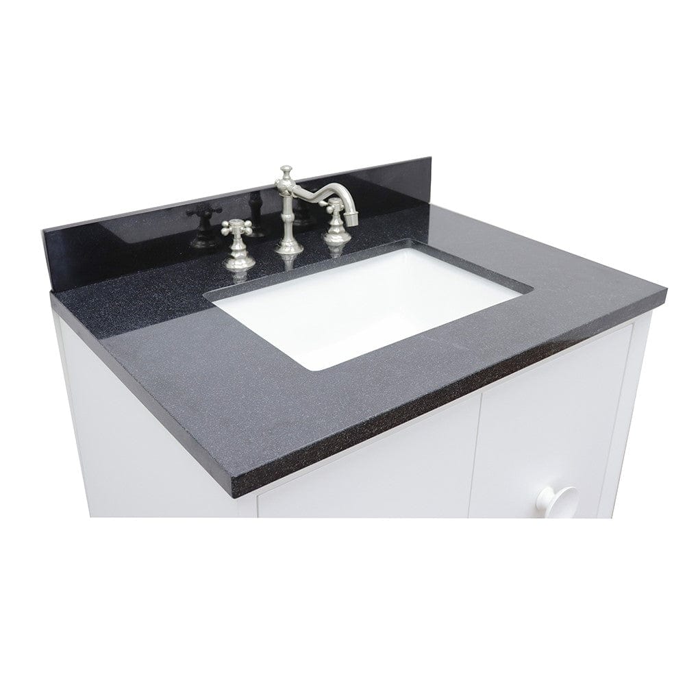 Bellaterra 31" Single Wall Mount Vanity in White Finish