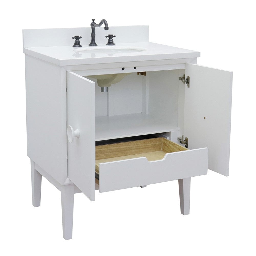 Bellaterra 31" Single Vanity in White Finish