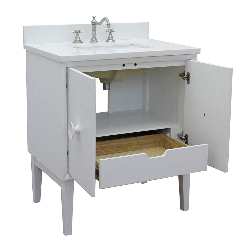 Bellaterra 31" Single Vanity in White Finish