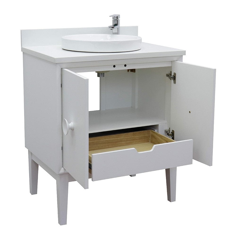 Bellaterra 31" Single Vanity in White Finish