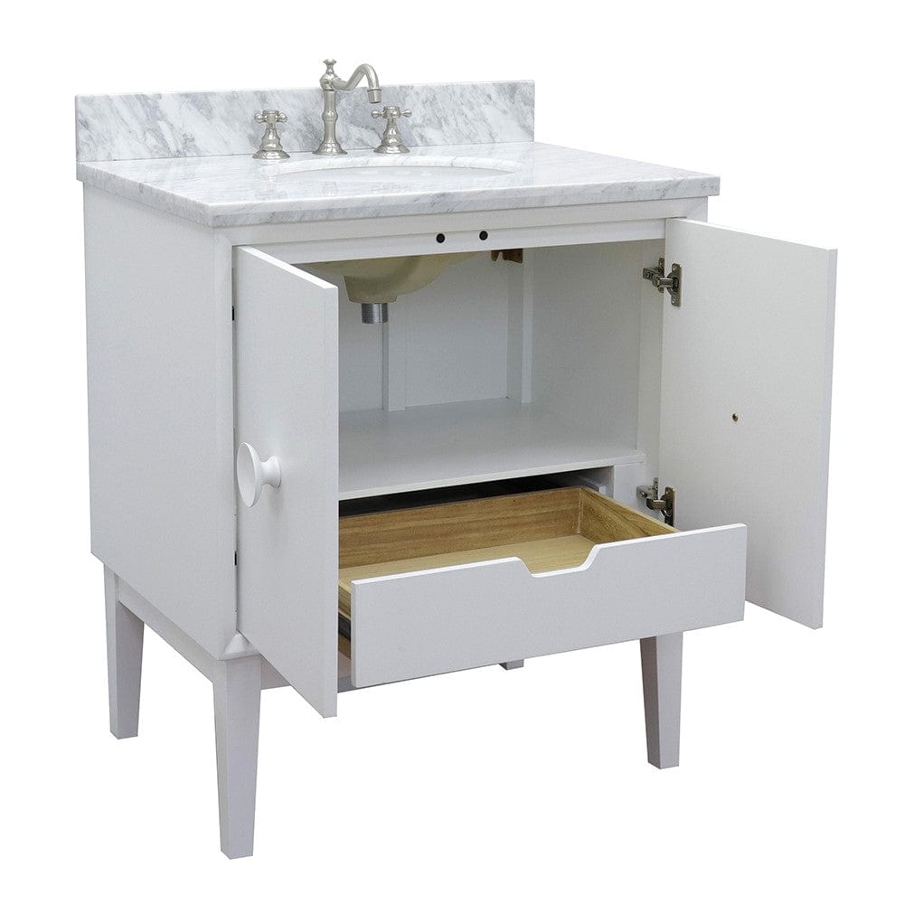 Bellaterra 31" Single Vanity in White Finish