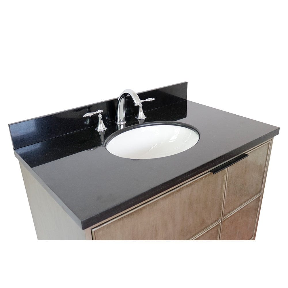 Bellaterra 37" Single Vanity in Linen Brown Finish