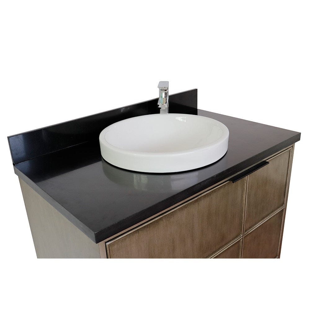 Bellaterra 37" Single Vanity in Linen Brown Finish