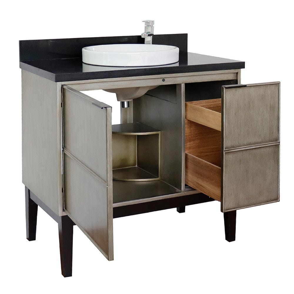 Bellaterra 37" Single Vanity in Linen Brown Finish