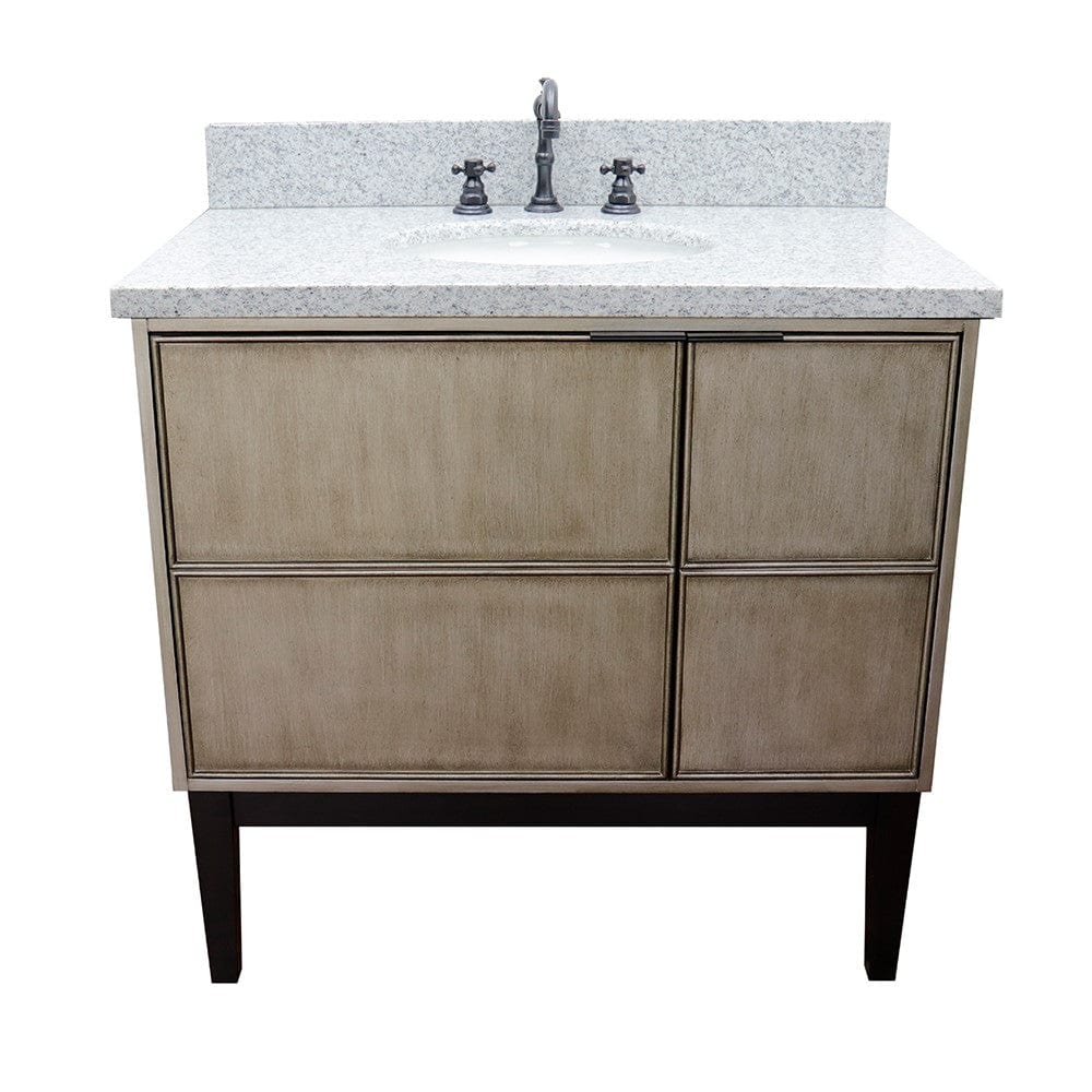 Bellaterra 37" Single Vanity in Linen Brown Finish