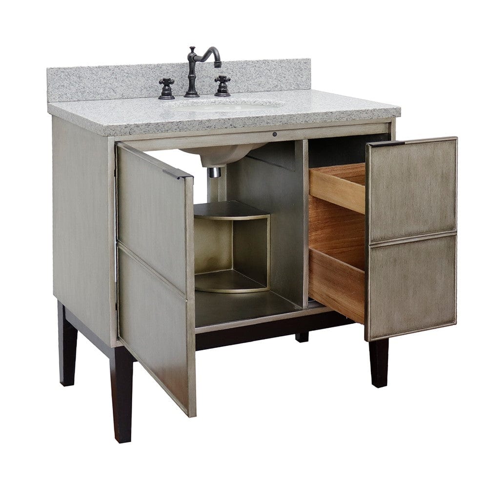 Bellaterra 37" Single Vanity in Linen Brown Finish