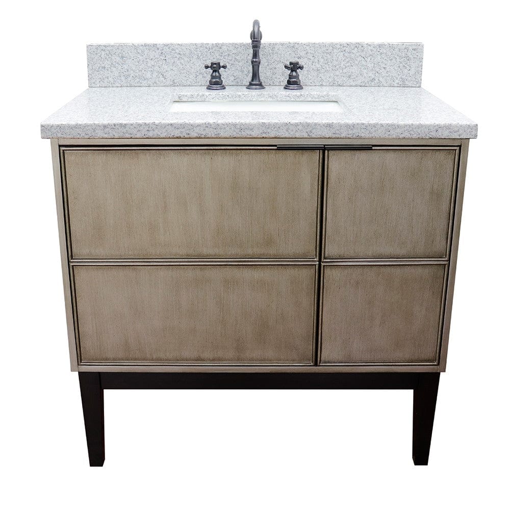 Bellaterra 37" Single Vanity in Linen Brown Finish