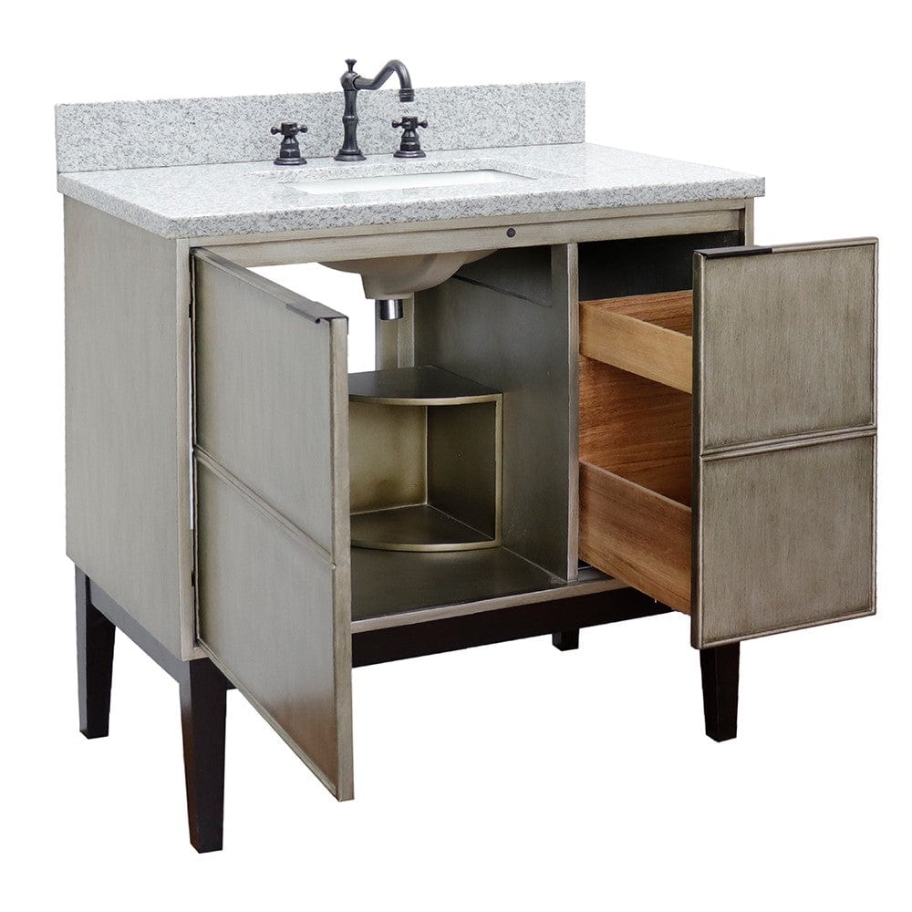 Bellaterra 37" Single Vanity in Linen Brown Finish