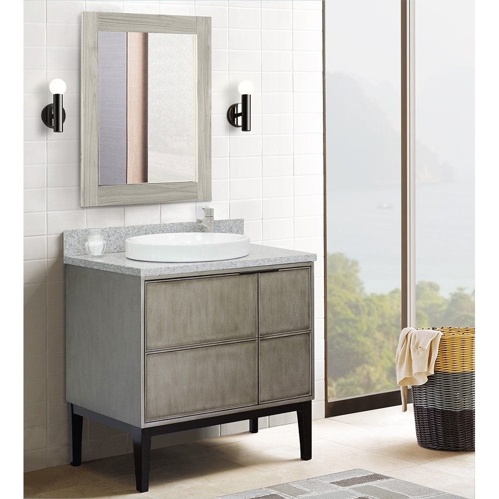 Bellaterra 37" Single Vanity in Linen Brown Finish