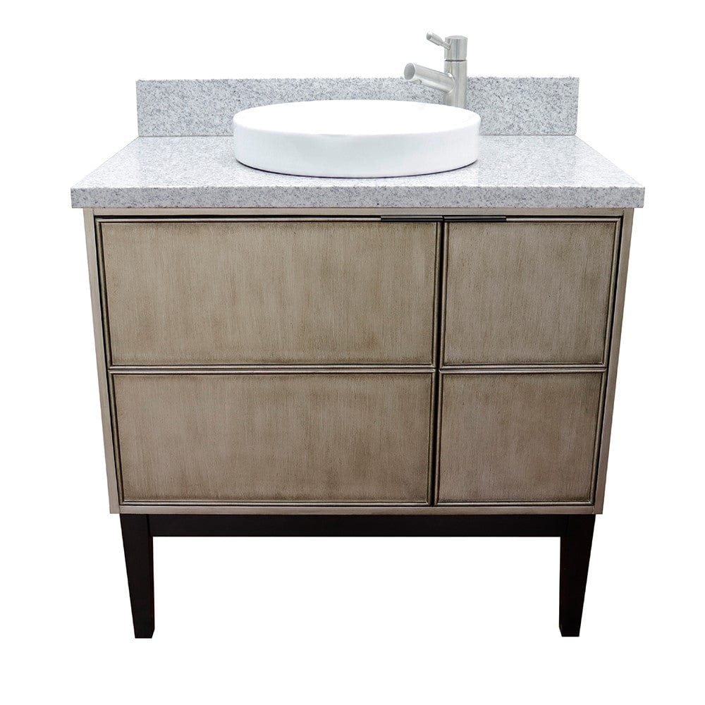 Bellaterra 37" Single Vanity in Linen Brown Finish