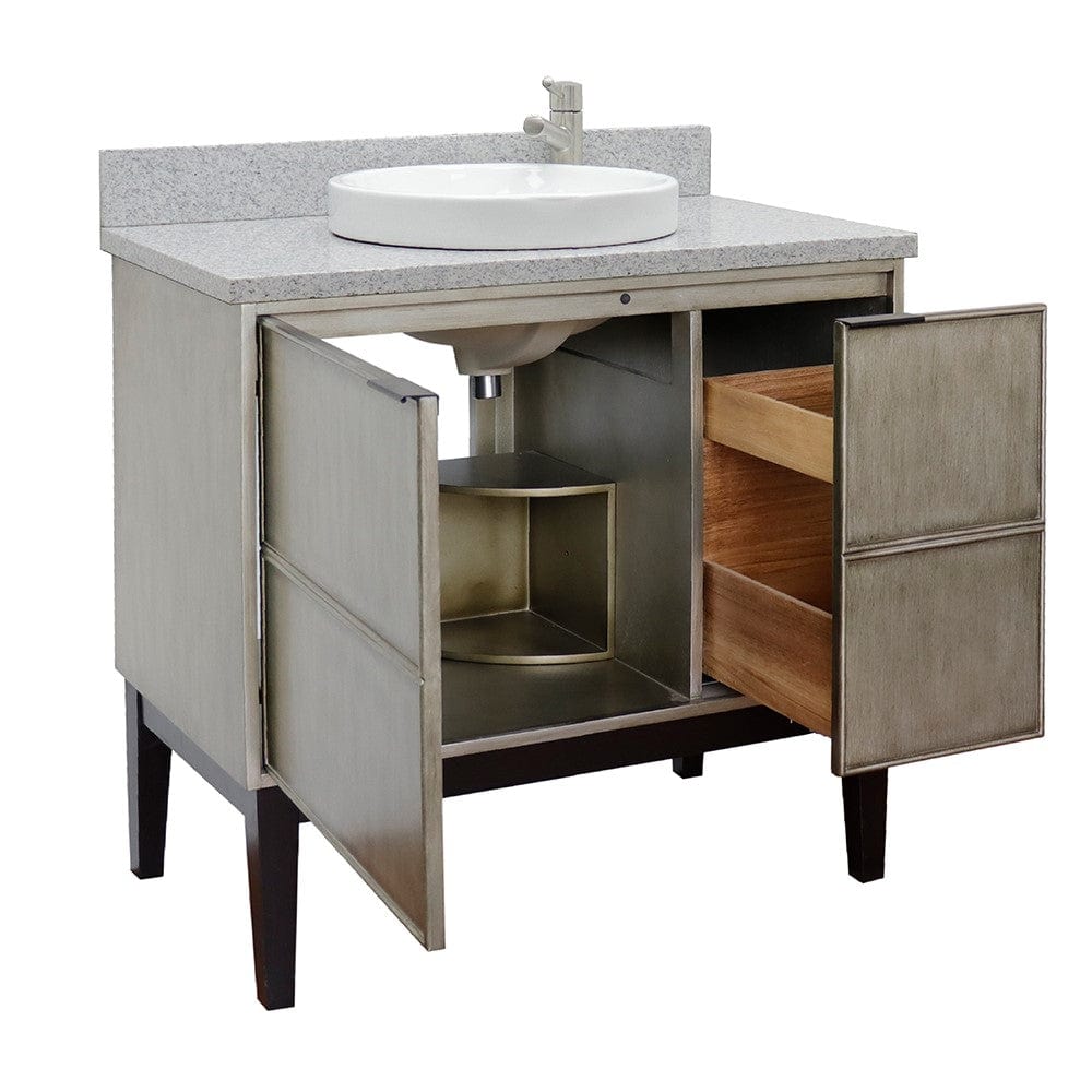 Bellaterra 37" Single Vanity in Linen Brown Finish