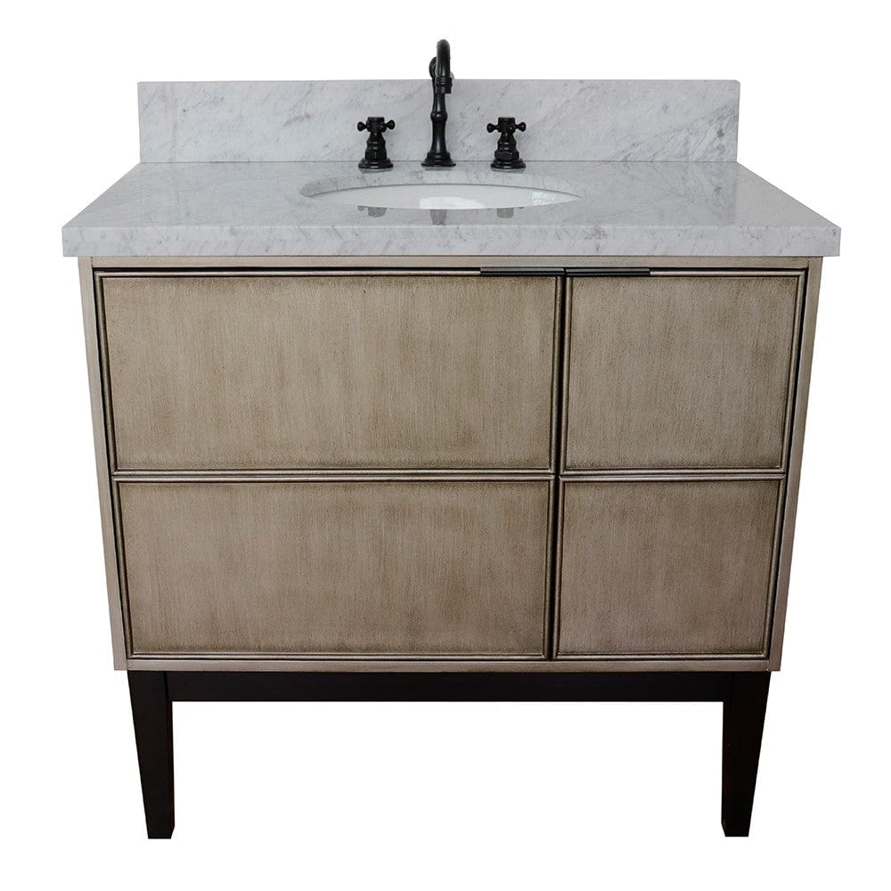 Bellaterra 37" Single Vanity in Linen Brown Finish