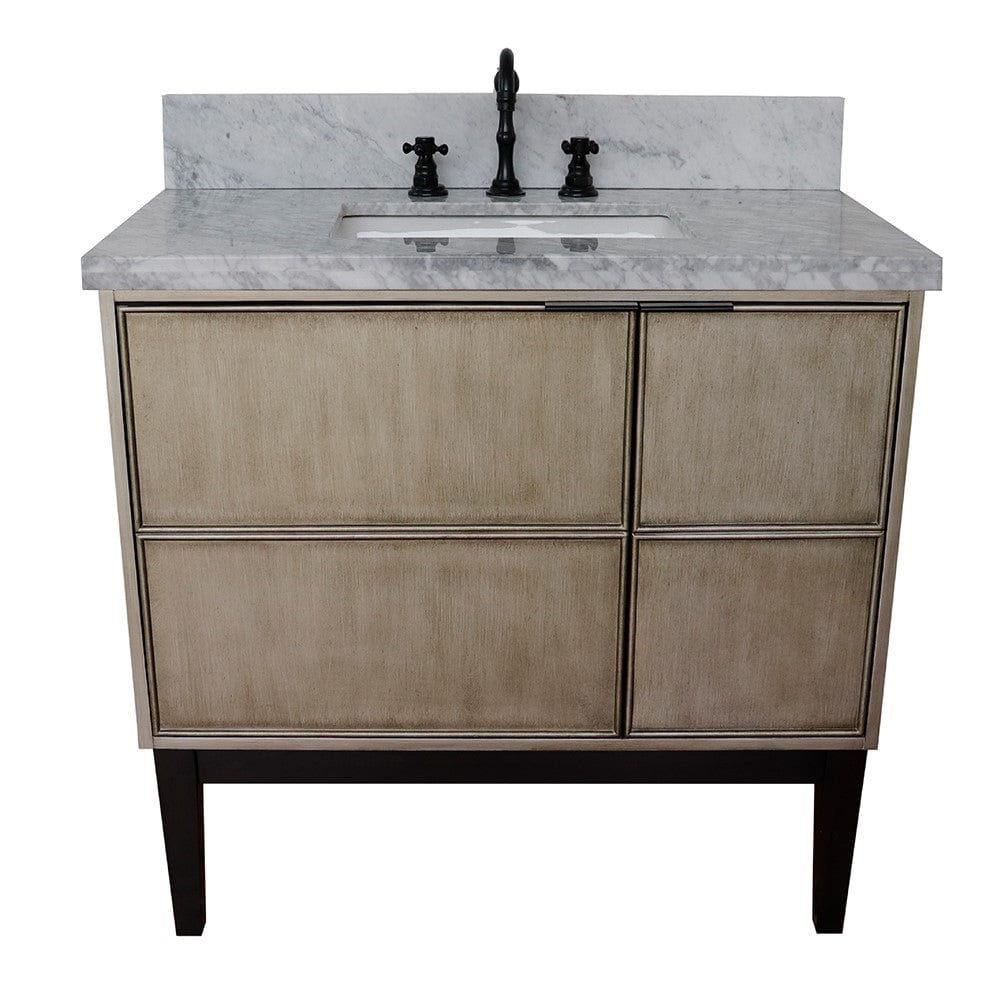 Bellaterra 37" Single Vanity in Linen Brown Finish