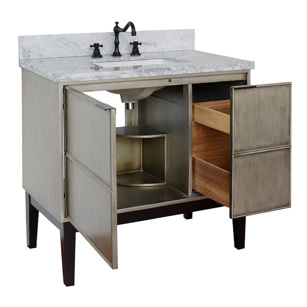 Bellaterra 37" Single Vanity in Linen Brown Finish