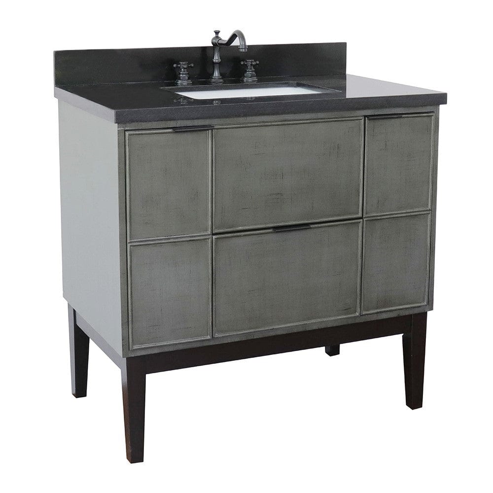 Bellaterra 37" Single Vanity in Linen Gray Finish