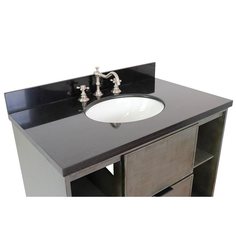 Bellaterra 37" Single Vanity in Linen Gray Finish