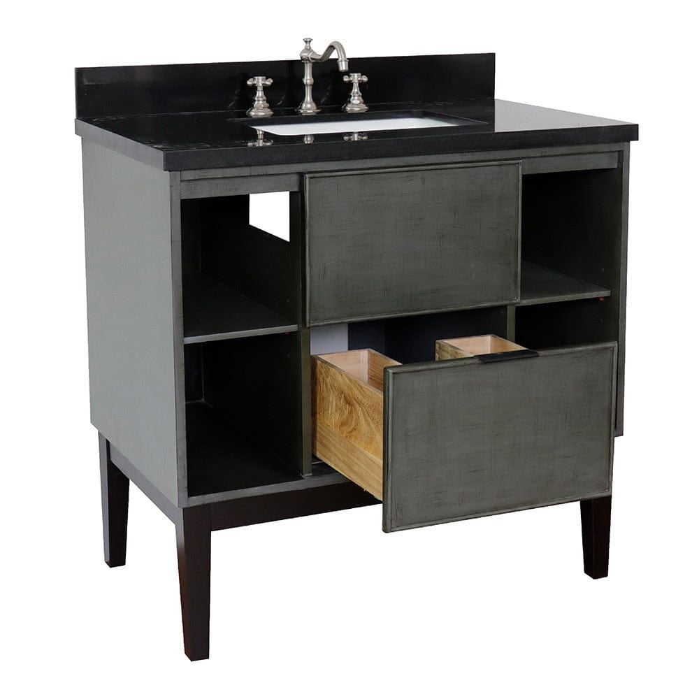 Bellaterra 37" Single Vanity in Linen Gray Finish