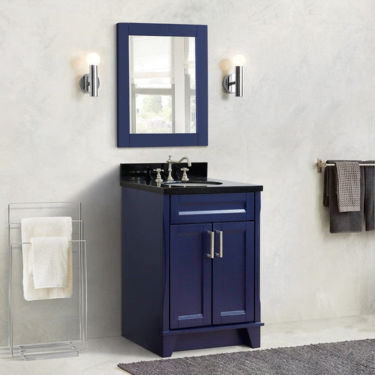 Bellaterra 25" Single Sink Vanity in Blue Finish