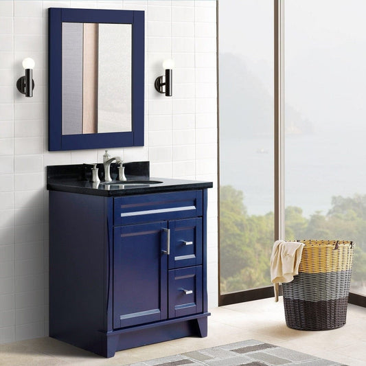 Bellaterra 31" Single Sink Vanity in Blue Finish