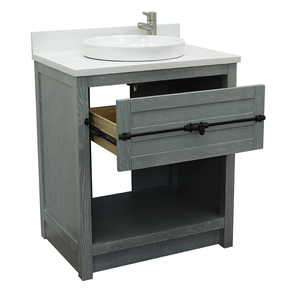 Bellaterra 31" Single Vanity in Gray Ash Finish