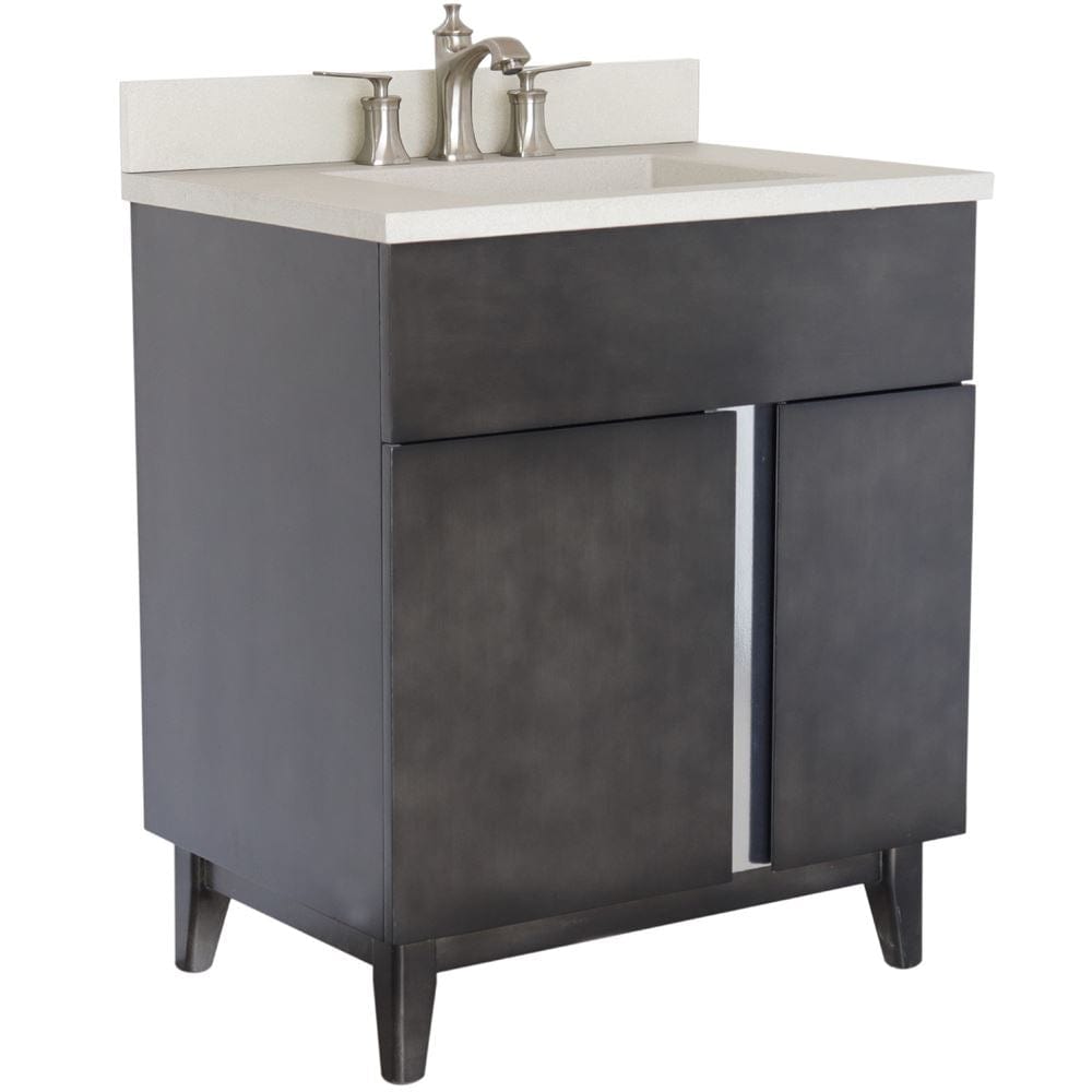 Bellaterra 31" Single Vanity in Silvery Brown Finish