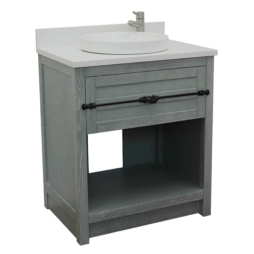 Bellaterra 31" Single Vanity in Gray Ash Finish