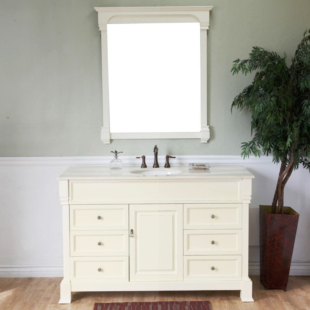 Bellaterra 50 in Single Sink Vanity Wood