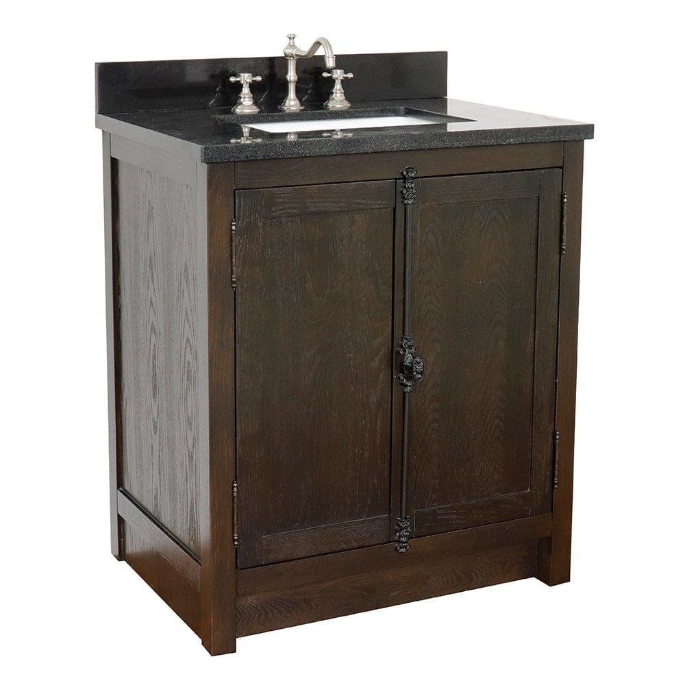 Bellaterra 31" Single Vanity in Brown Ash Finish