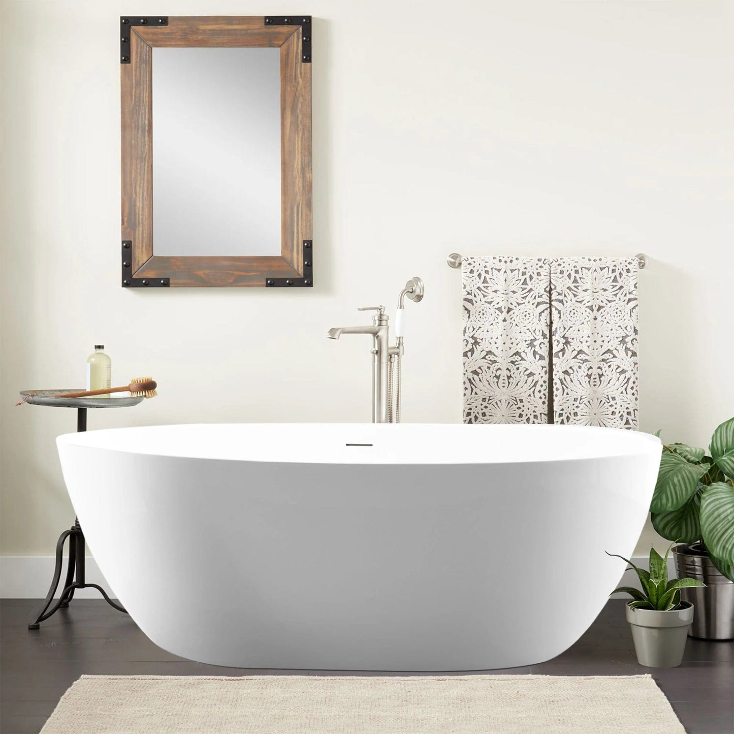 Vanity Art 55" X 32" Freestanding Bathtub