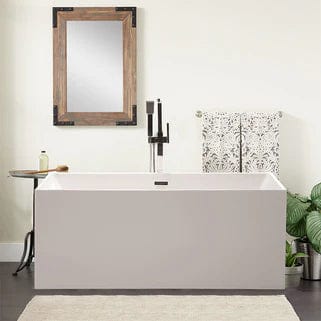 Vanity Art 59" x 67" Freestanding Acrylic Bathtub