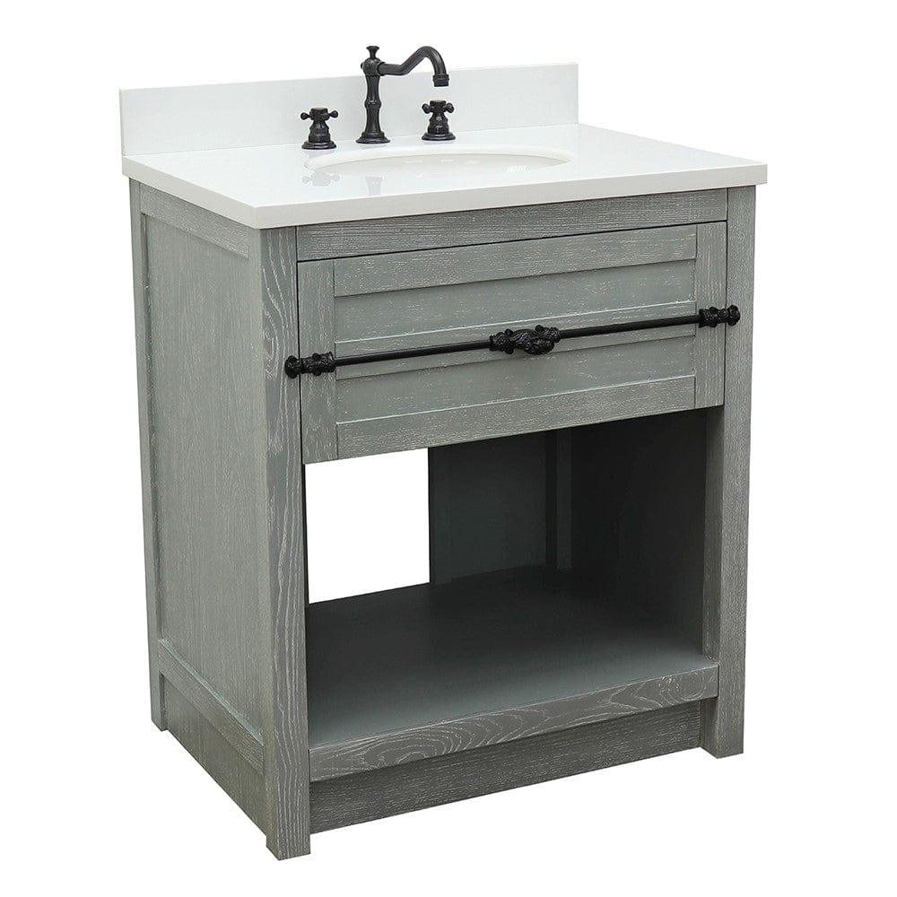 Bellaterra 31" Single Vanity in Gray Ash Finish