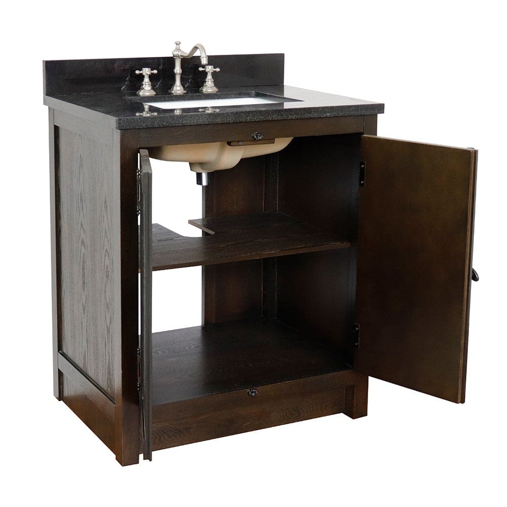 Bellaterra 31" Single Vanity in Brown Ash Finish