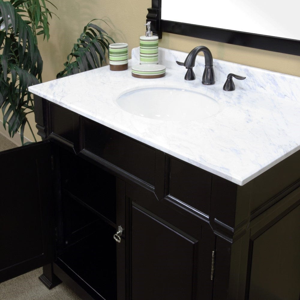 Bellaterra 42 in Single Sink Vanity Wood