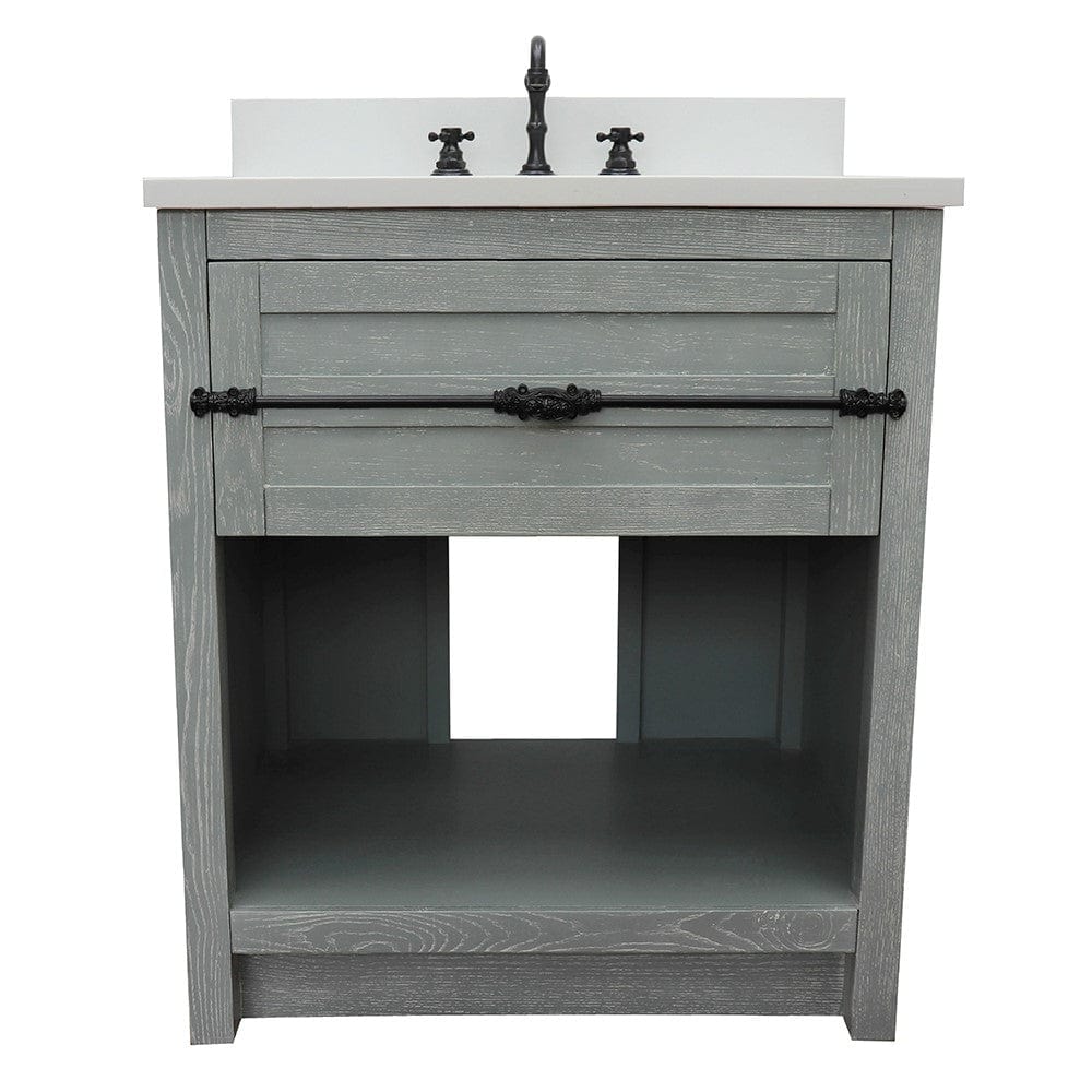 Bellaterra 31" Single Vanity in Gray Ash Finish